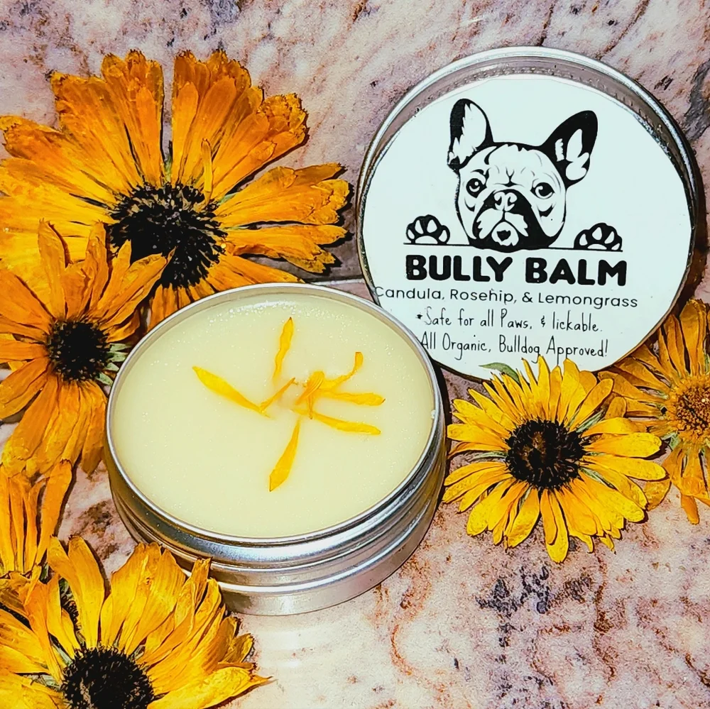 Bully Balm For ALL Paws & Noses ORGANIC Hand-made Candula, Rosehip, nLemongrass